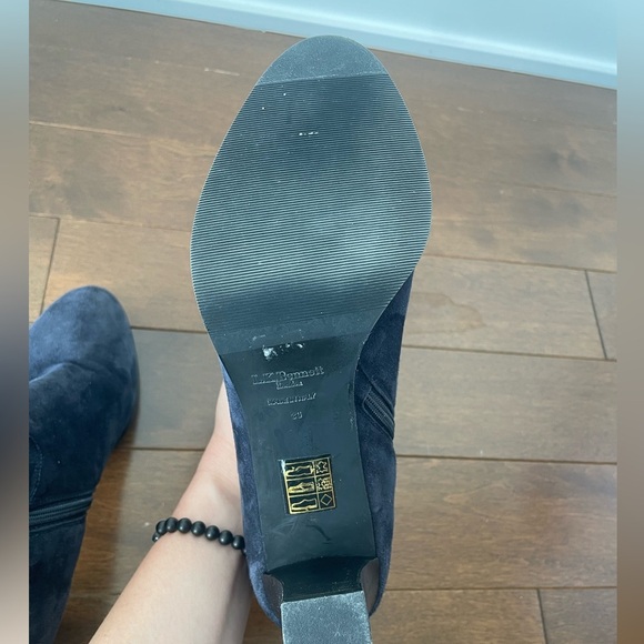 LK Bennett Navy Blue Suede Ankle Boots – Women’s 36 EU / US 6 – Made in Italy - Picture 5 of 7